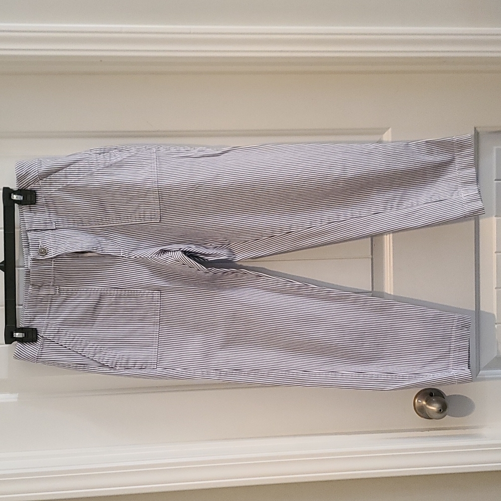 Gap blue and white khaki pants